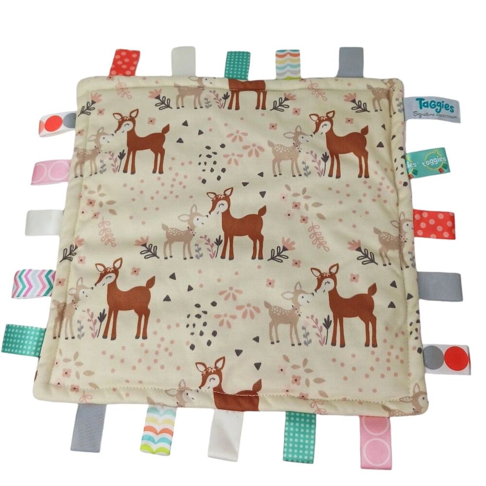 Taggies Pink Deer Lovey Mary Meyer Baby Security Blanket